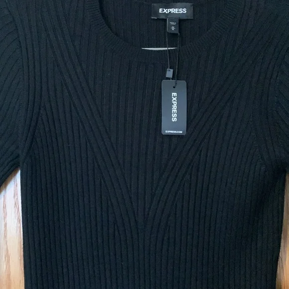 NWT Express fitted long sleeve sweater dress - Picture 2 of 3